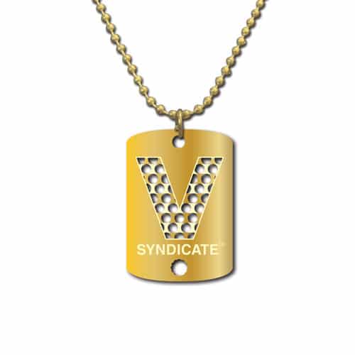 V Syndicate כרטיס גריינדר סדרת הדסקיות דגם V זהב