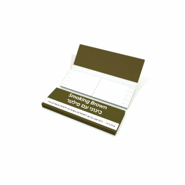סמוקינג חום ניירות בינוניים עם פילטרים Smoking Brown Medium Papers with Filters