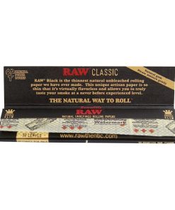 Raw Black רואו נייר גלגול שחור קינג סייז