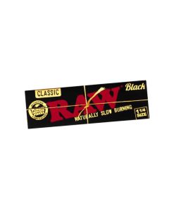 Raw Black רואו נייר גלגול שחור בינוני עם פילטרים
