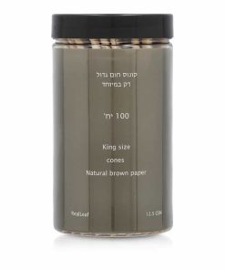 RealLeaf ריל ליף קונוס קינג סייז חום 100 יח'