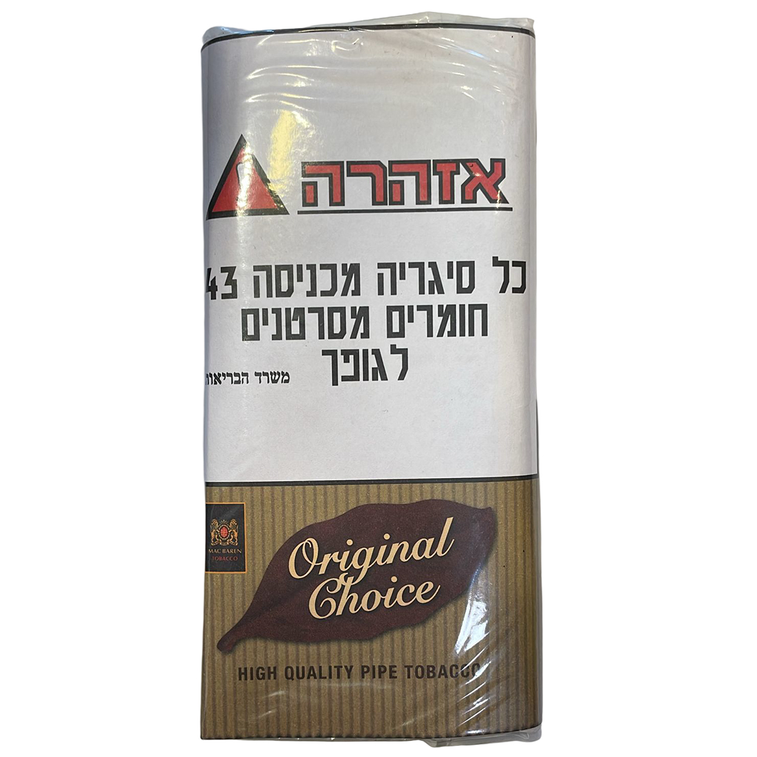 Mac Baren Choice Pipe Tobacco מק בארן צ'ויס טבק למקטרת במגוון טעמים