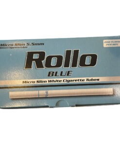 סיגריות ריקות דקות 5.5 מ"מ למילוי 200 יחידות Rollo Blue