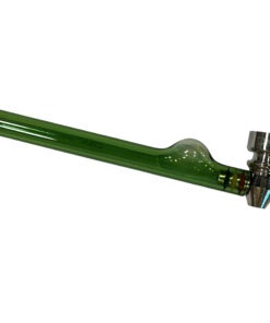 Alternative view of פייפ זכוכית ארוך עם ראש מתכת + רשת במגוון צבעים